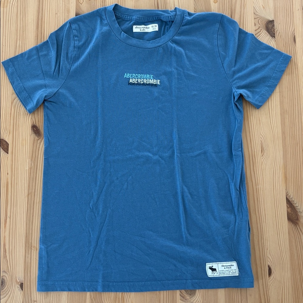 Abercrombie Kids Teal T-Shirt with Logo